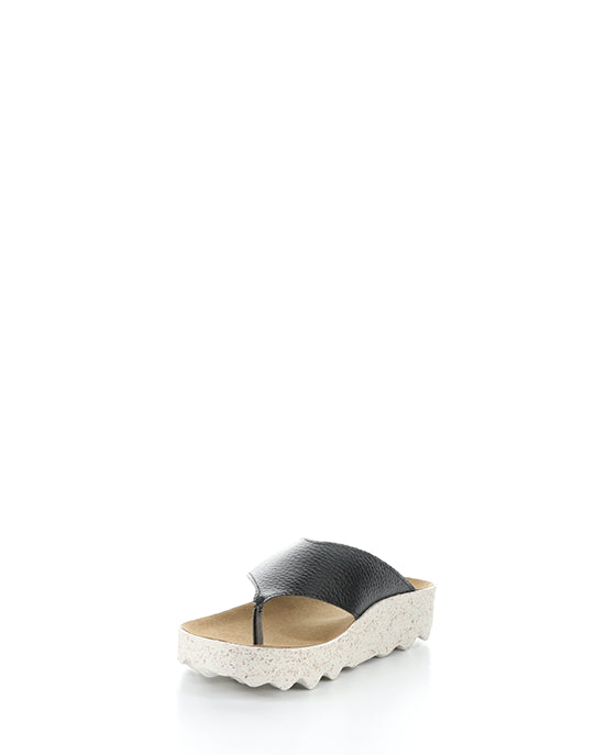 Cami223Asp 005 Black Eco Faux Leather