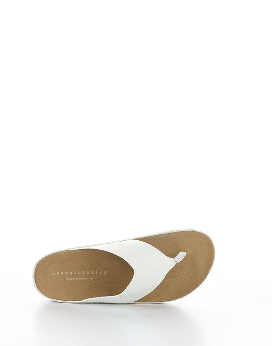 Cami223Asp 006 White Eco Faux Leather