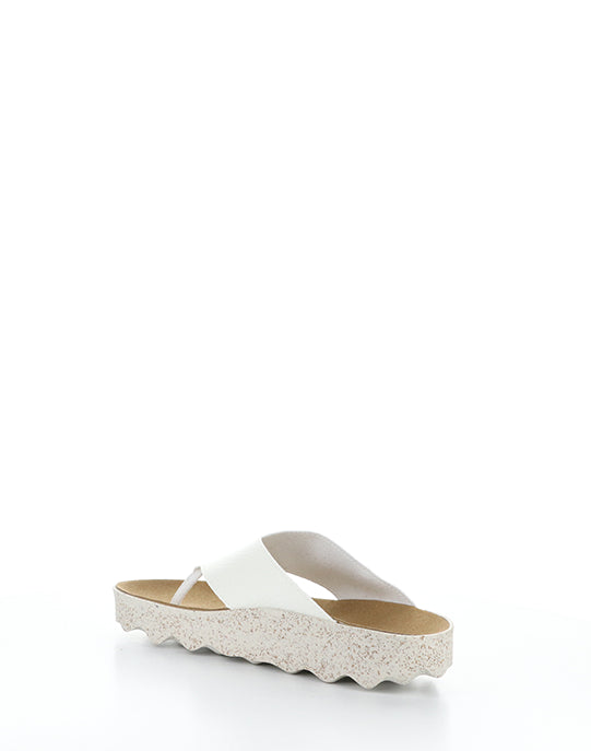 Cami223Asp 006 White Eco Faux Leather