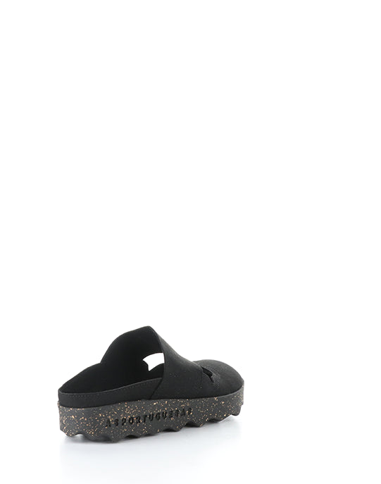 Cana176Asp 003 Black Faux Suede