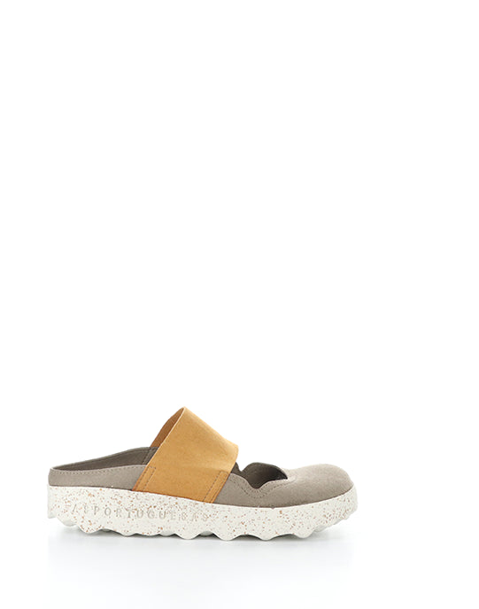 Cana176Asp 009 Taupe/Camel Faux Suede