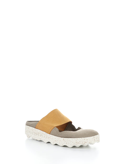 Cana176Asp 009 Taupe/Camel Faux Suede