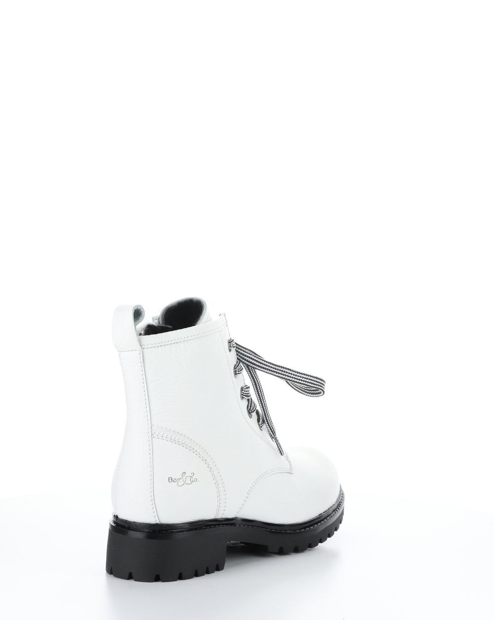 CARINAS WHITE Round Toe Boots