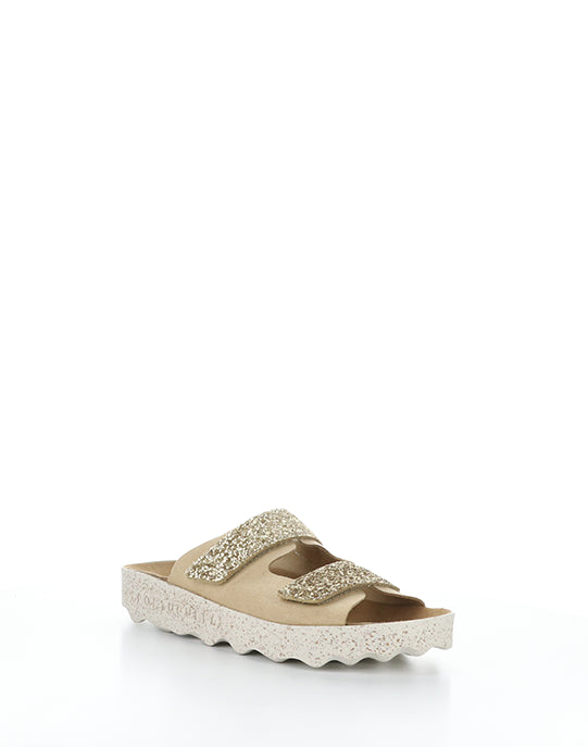 COSH279ASP 001 GOLD FAUX SUEDE/GLITTER