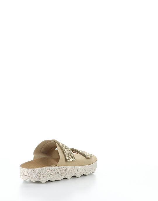 COSH279ASP 001 GOLD FAUX SUEDE/GLITTER