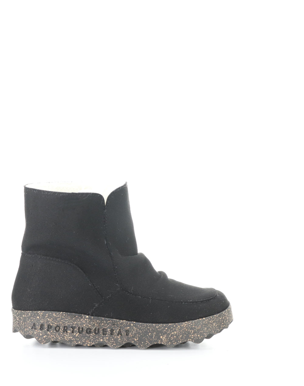 CUFF296ASP 008 BLACK COWSUEDE RECYCLED/FAUX FUR