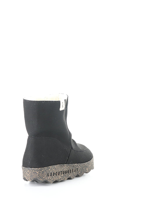 Cuff296Asp 000 Black Ecosuede/Fauxfur