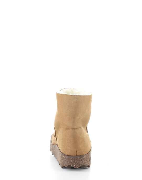 Cuff296Asp 001 Cognac Ecosuede/Fauxfur