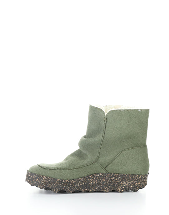 Cuff296Asp 002 Deep Green Ecosuede/Fauxfur