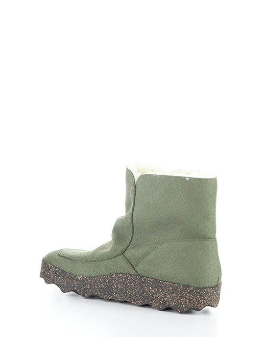 Cuff296Asp 002 Deep Green Ecosuede/Fauxfur