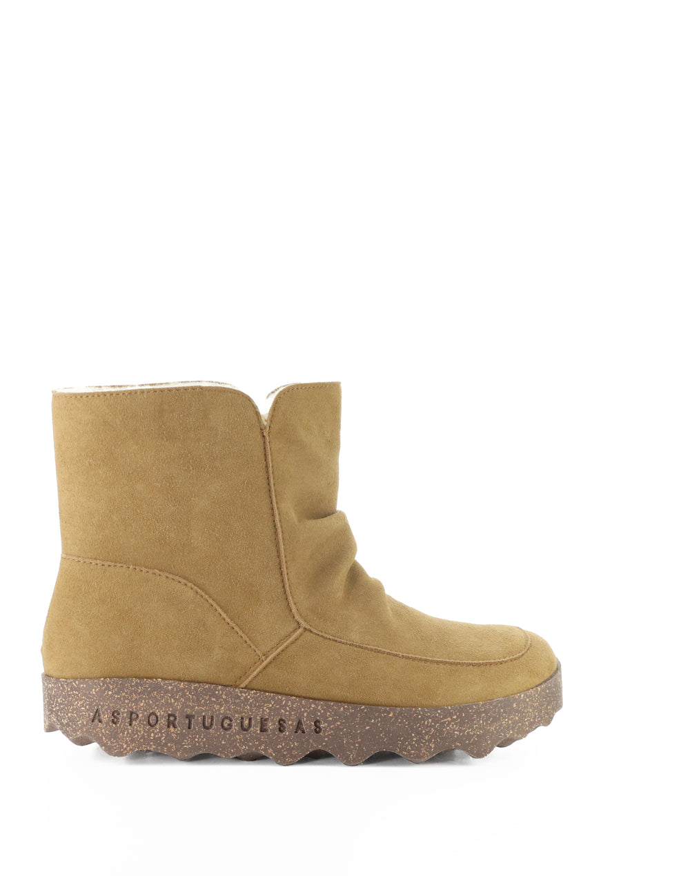 CUFF296ASP 009 TOBACCO COWSUEDE RECYCLED/FAUX FUR