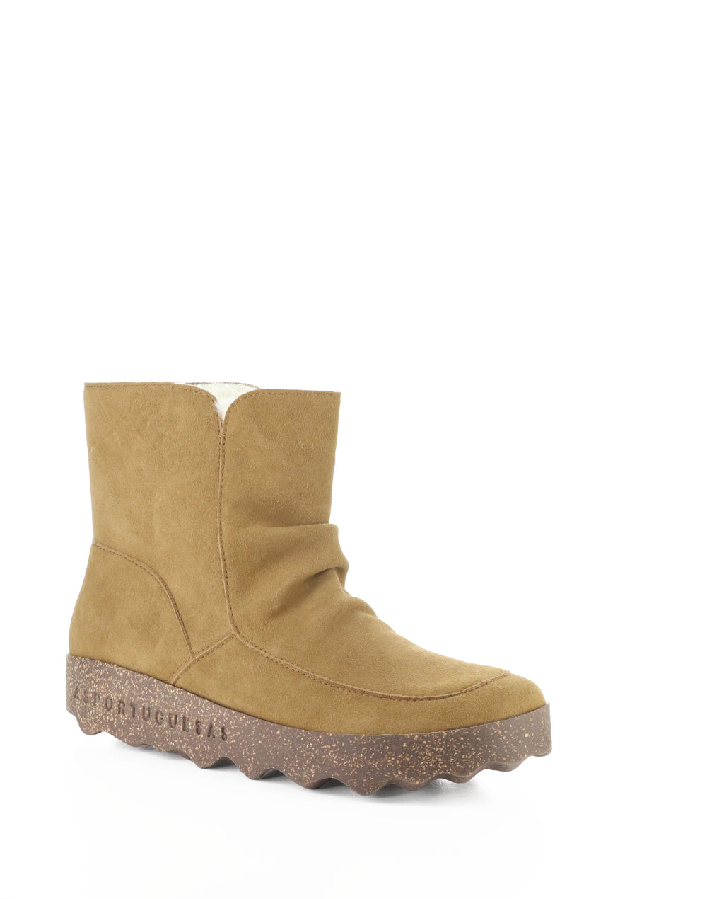 CUFF296ASP 009 TOBACCO COWSUEDE RECYCLED/FAUX FUR