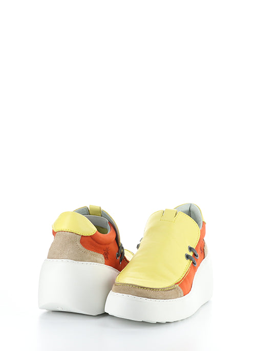 DAVY667FLY 001 TAUPE/YL/OR DUBLIN/SUEDE