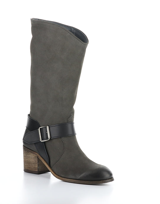 Dewi167Fly 002 Grey/Black Oil Nobuck