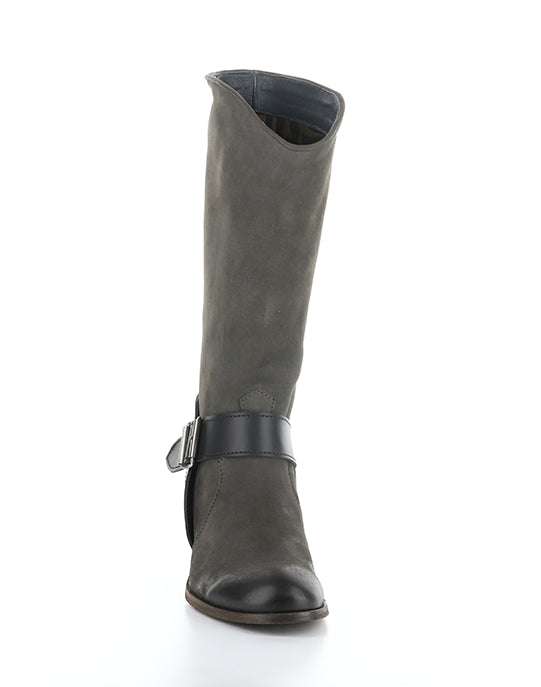 Dewi167Fly 002 Grey/Black Oil Nobuck