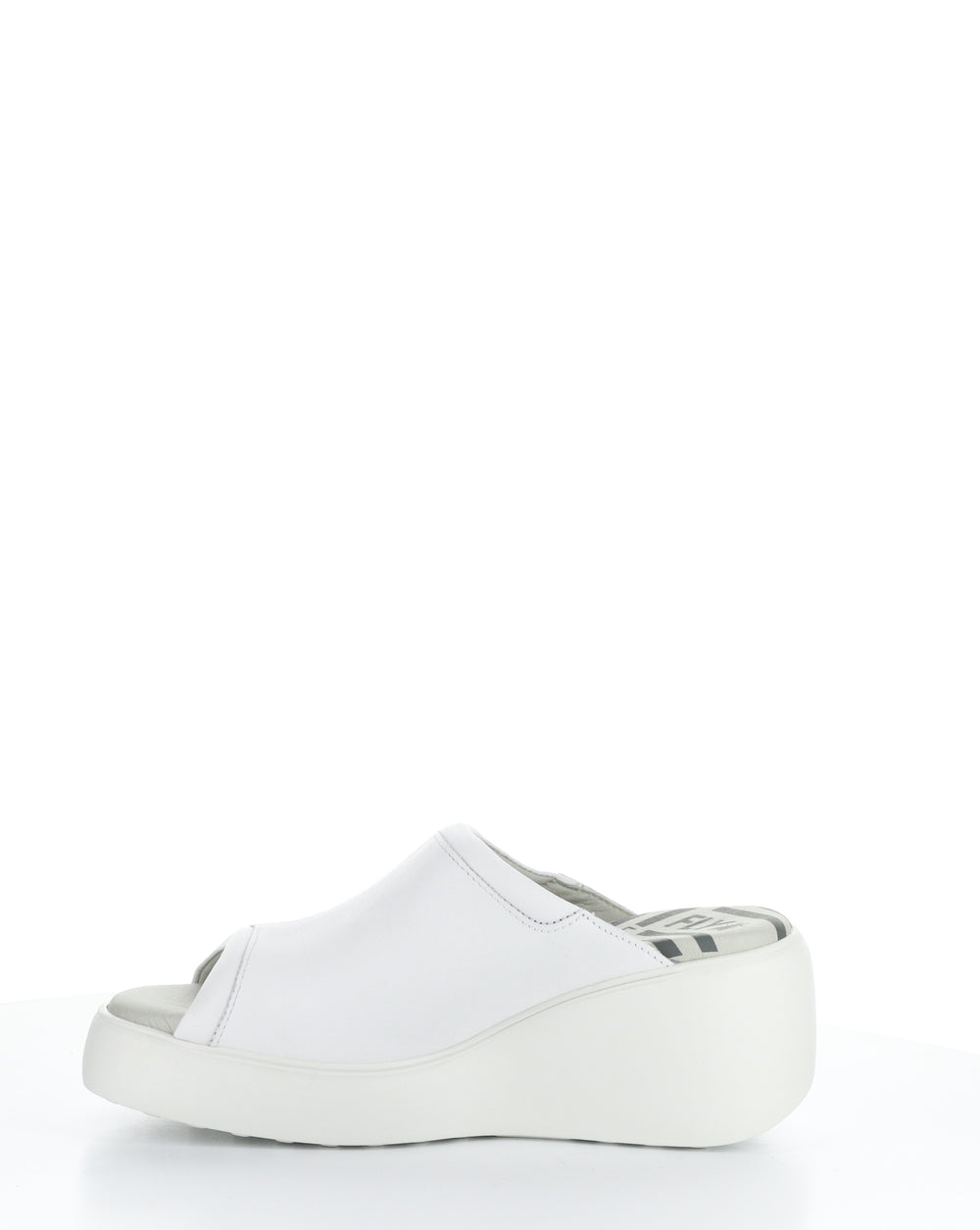 DOLI042FLY 003 WHITE Round Toe Sandals