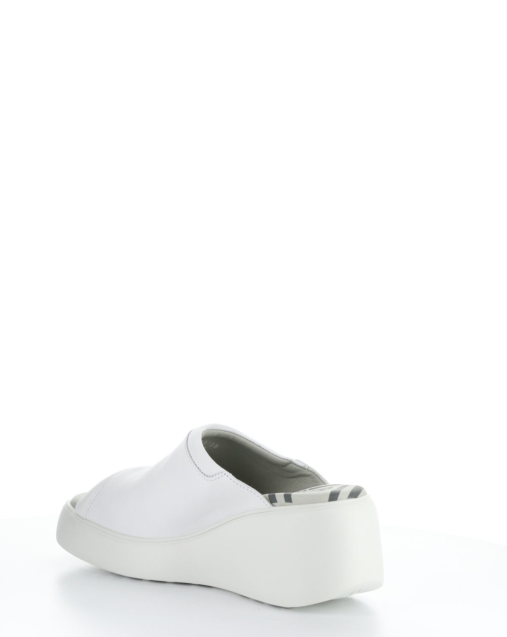 DOLI042FLY 003 WHITE Round Toe Sandals