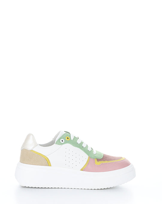FULTON PINK/WHITE MULTI LEATHER/SUEDE