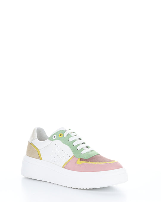 FULTON PINK/WHITE MULTI LEATHER/SUEDE