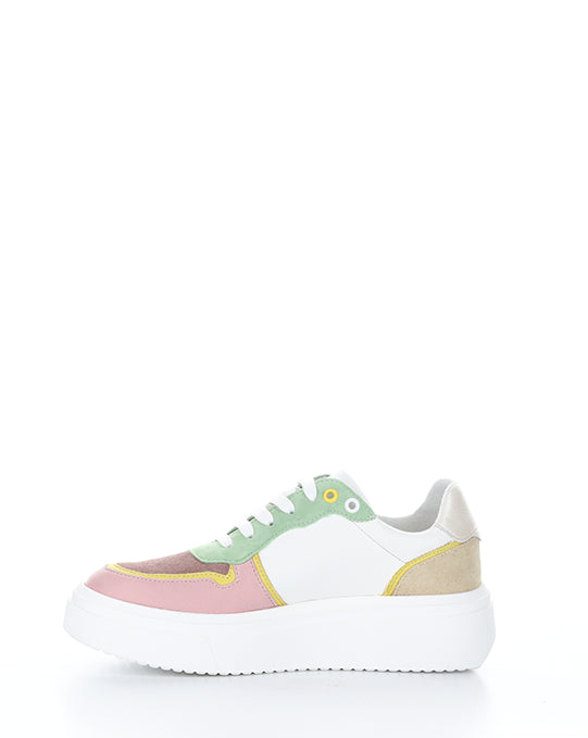 FULTON PINK/WHITE MULTI LEATHER/SUEDE