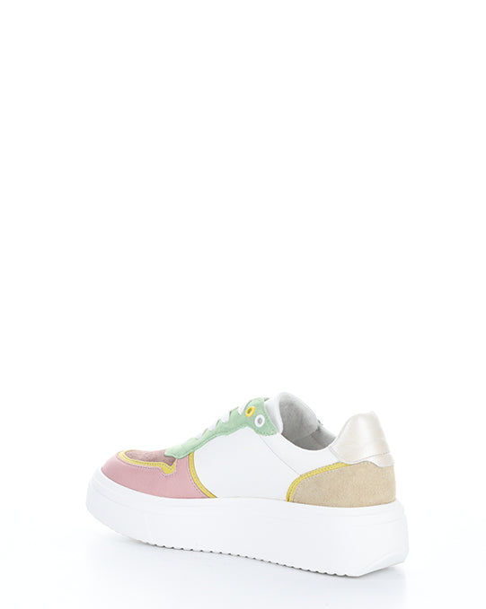 FULTON PINK/WHITE MULTI LEATHER/SUEDE