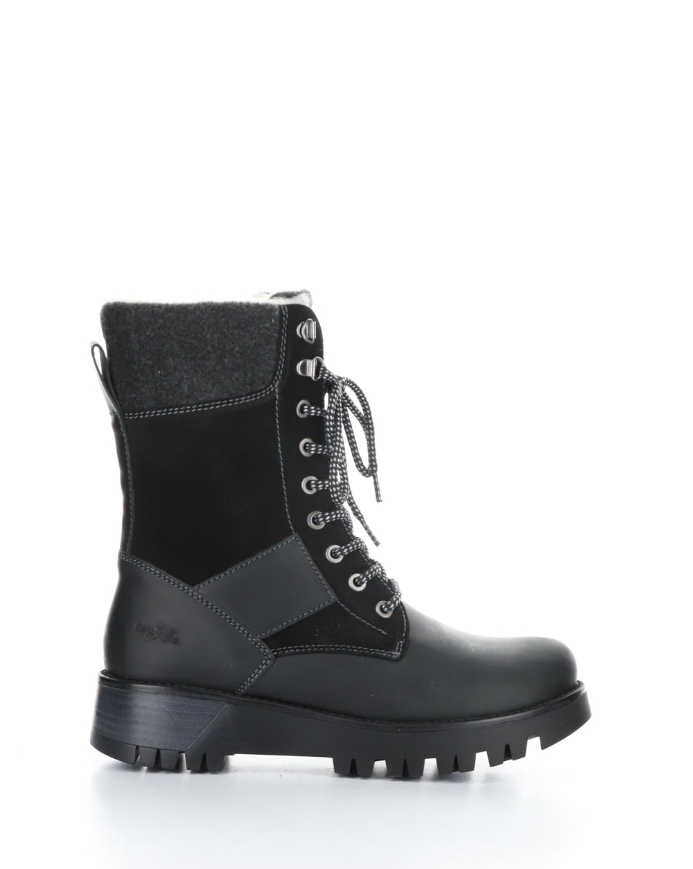 GENUS PRIMA BLACK Round Toe Boots