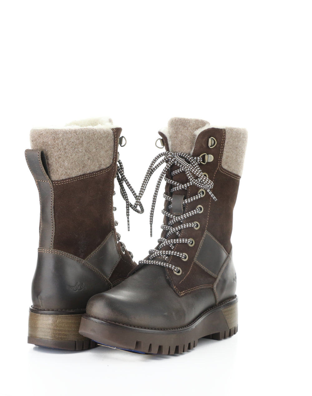 Genus Prima Dk Brown/Coffee/Bark Saddle/Suede/Tweed