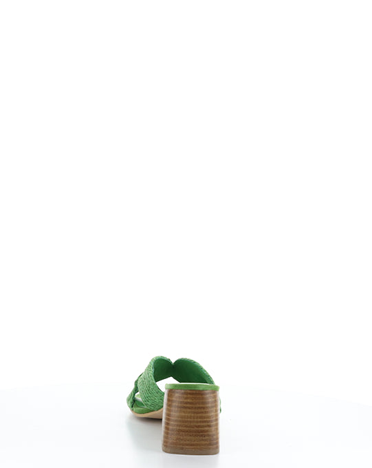 GESSA GREEN RAFIA/SUEDE