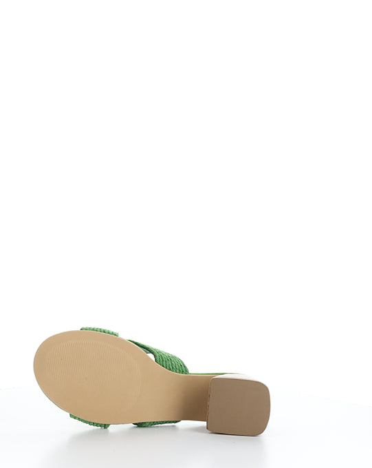 GESSA GREEN RAFIA/SUEDE