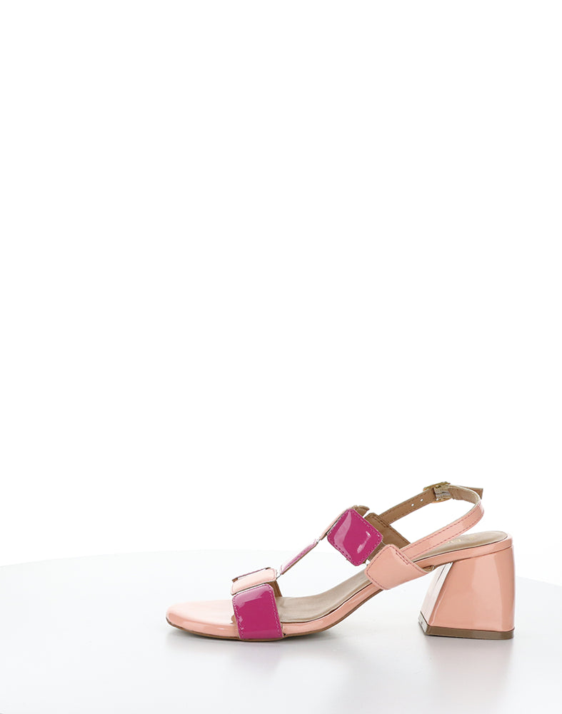 Glow Fuchsia/Pink Multi Patent Pu