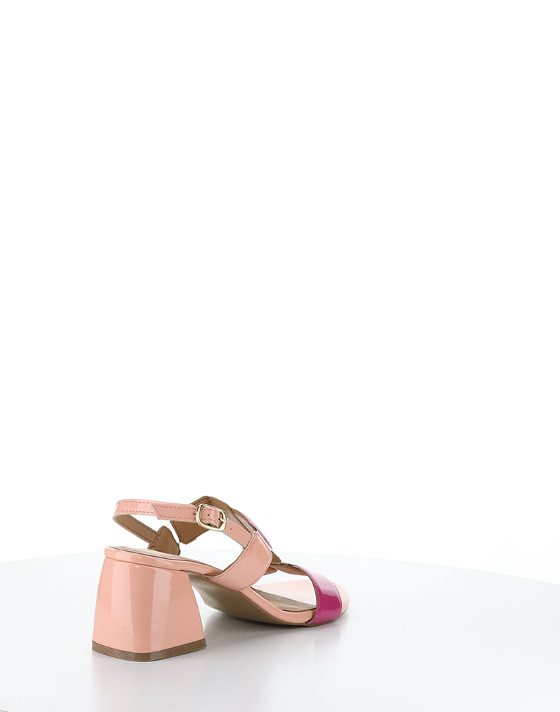 Glow Fuchsia/Pink Multi Patent Pu