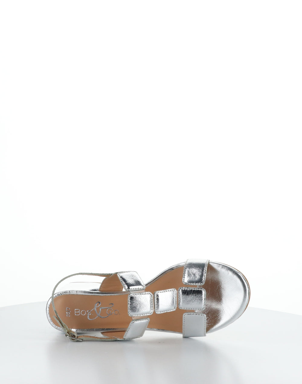 GLOW SILVER Buckle Sandals