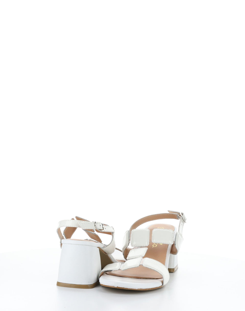 GLOW WHITE Buckle Sandals