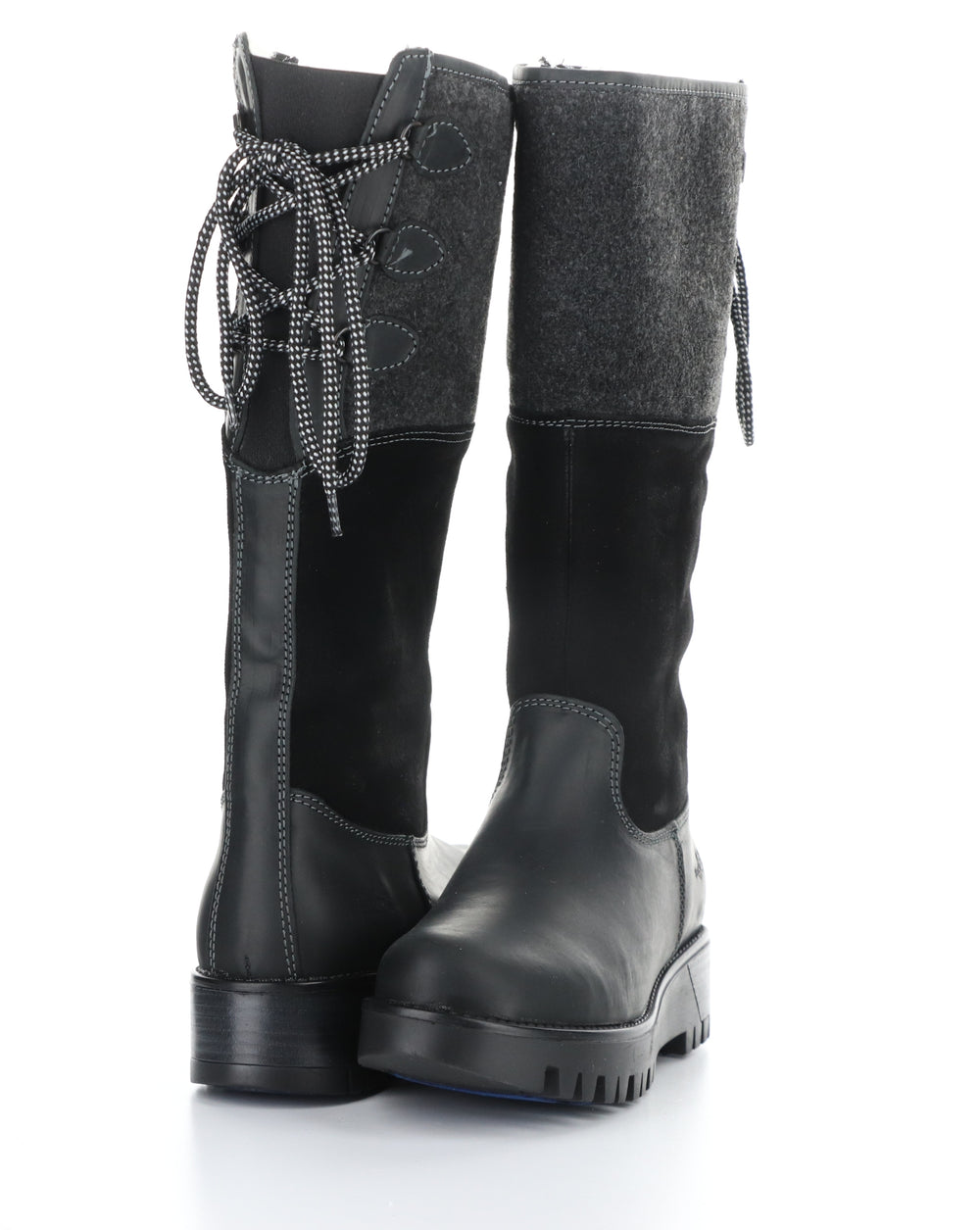 GOOSE PRIMA BLACK/BLACK Round Toe Boots