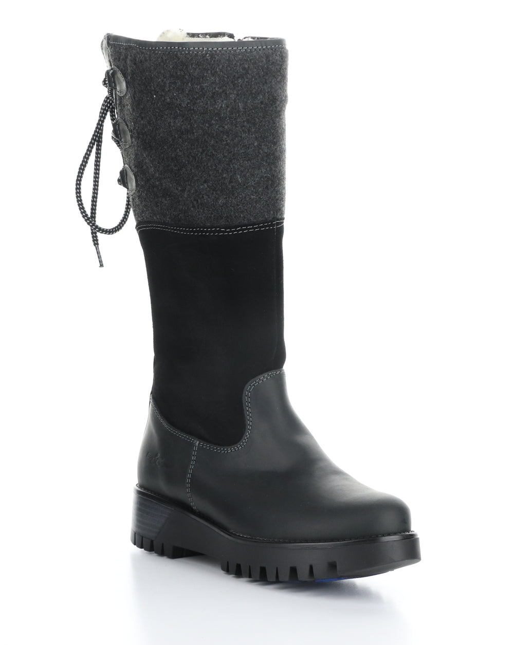 GOOSE PRIMA BLACK/BLACK Round Toe Boots