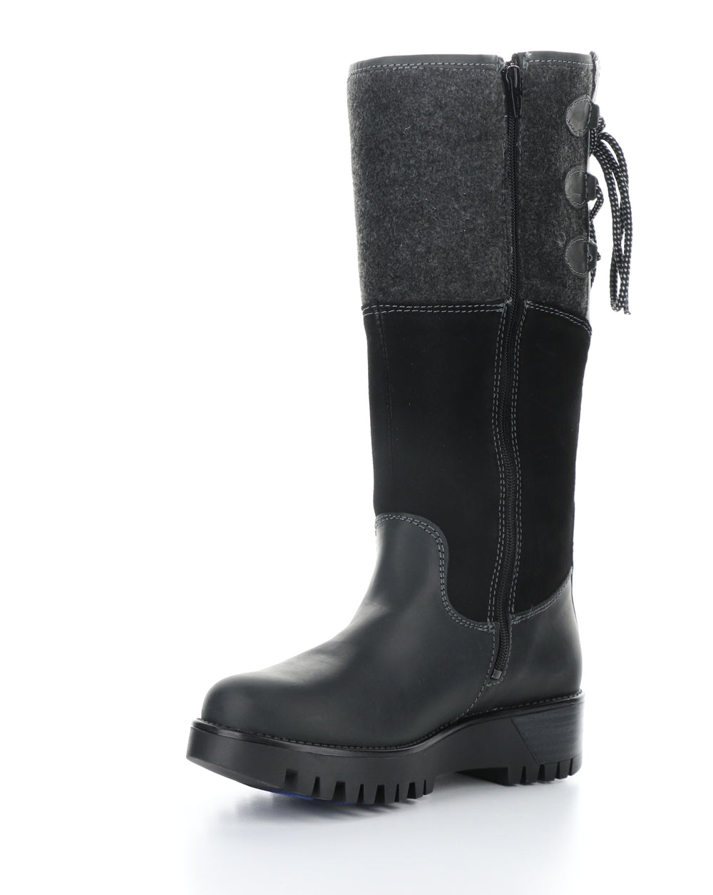 GOOSE PRIMA BLACK/BLACK Round Toe Boots