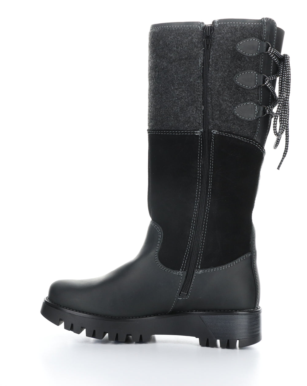 GOOSE PRIMA BLACK/BLACK Round Toe Boots