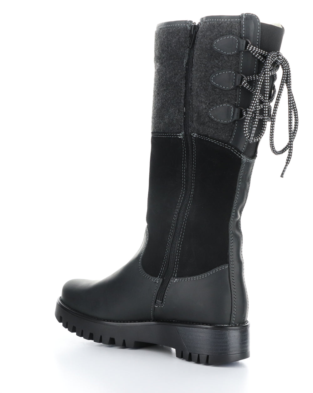 GOOSE PRIMA BLACK/BLACK Round Toe Boots