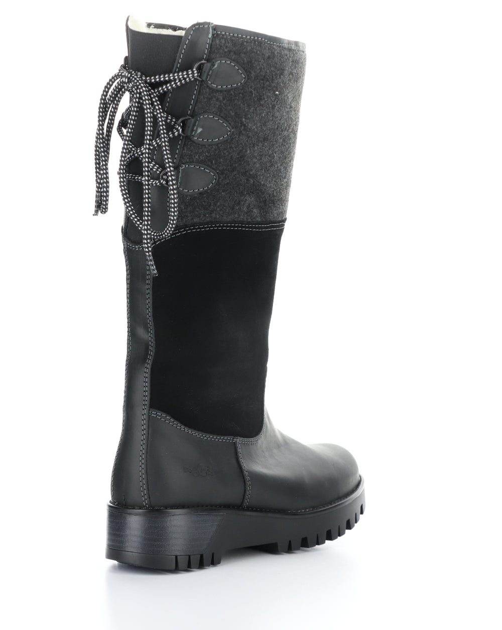 GOOSE PRIMA BLACK/BLACK Round Toe Boots