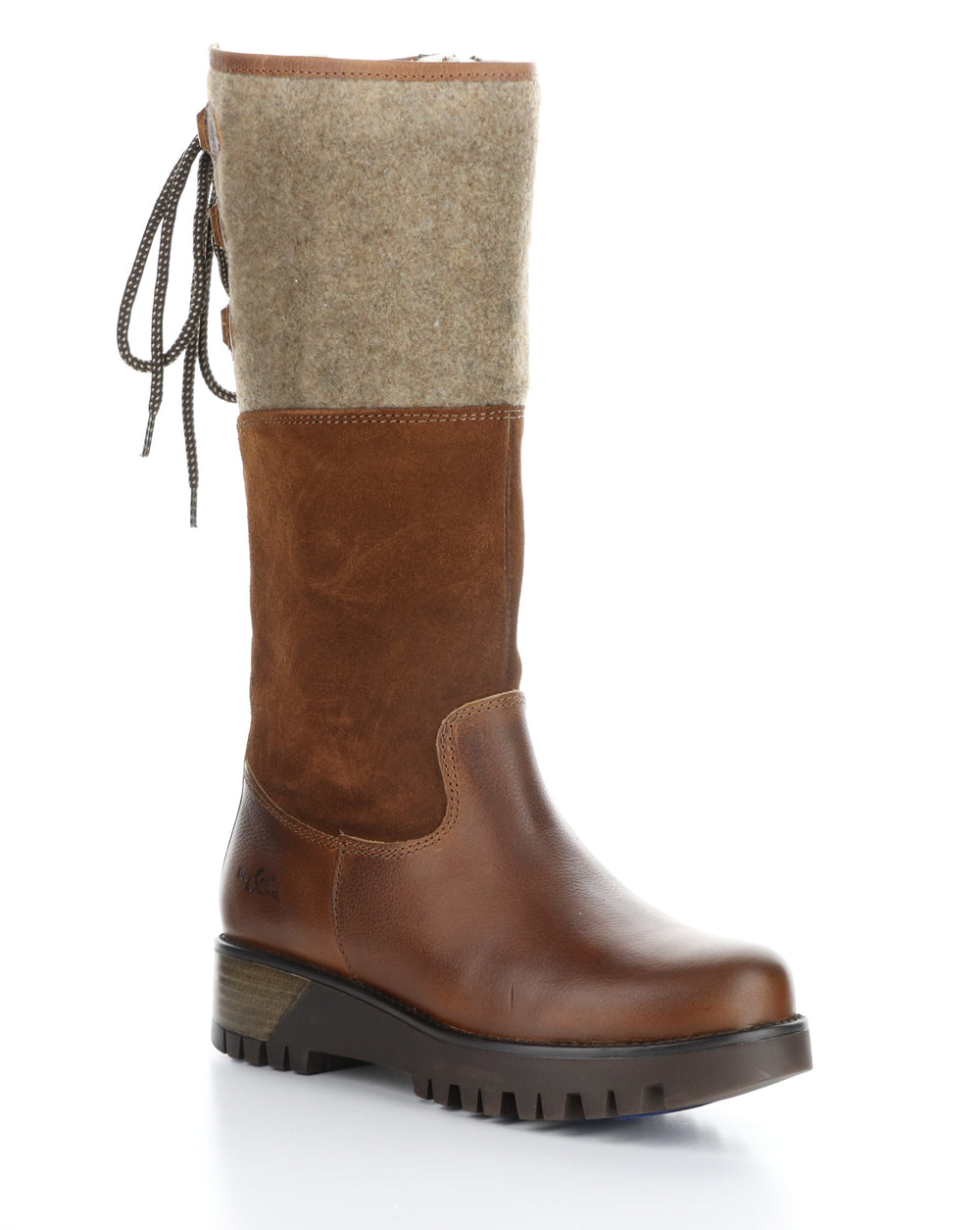 GOOSE PRIMA COGNAC/REDWOOD/BEIGE Round Toe Boots