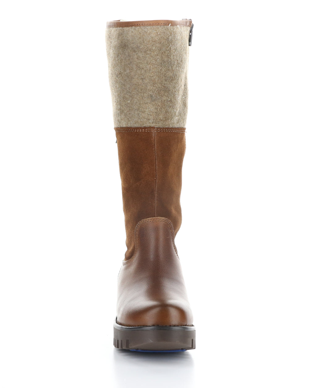 GOOSE PRIMA COGNAC/REDWOOD/BEIGE Round Toe Boots