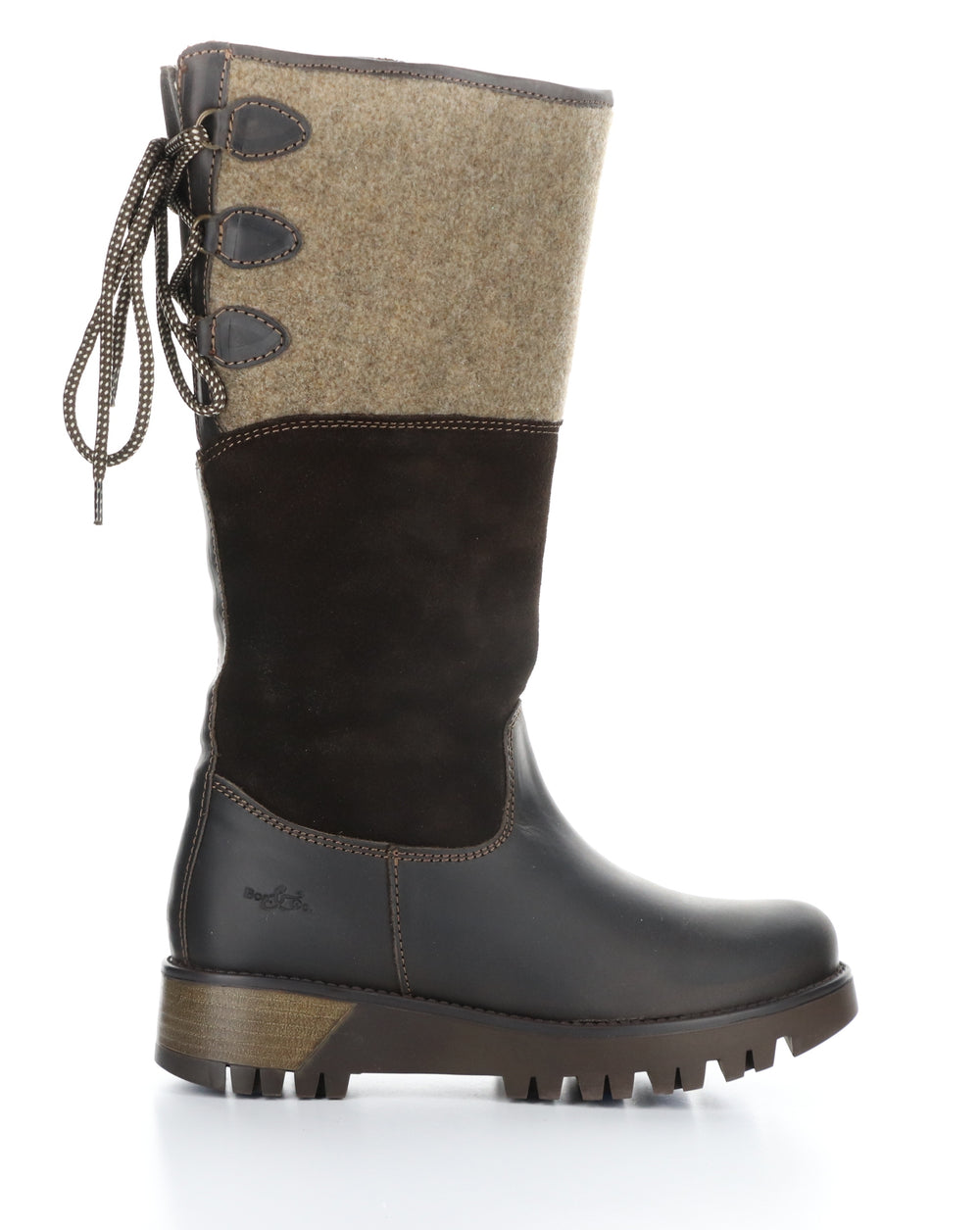 GOOSE PRIMA DK BROWN/COFFEE Round Toe Boots