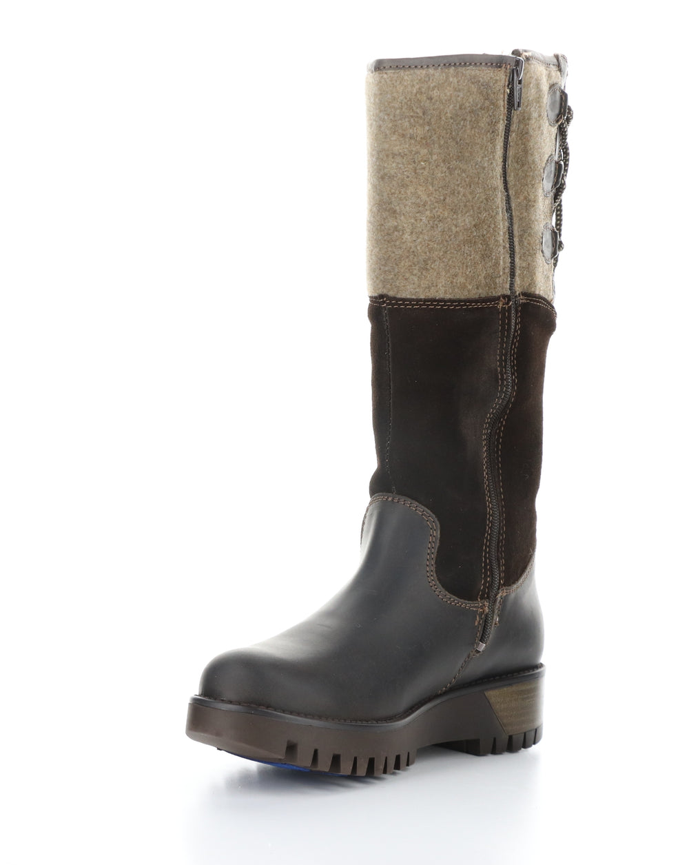 GOOSE PRIMA DK BROWN/COFFEE Round Toe Boots