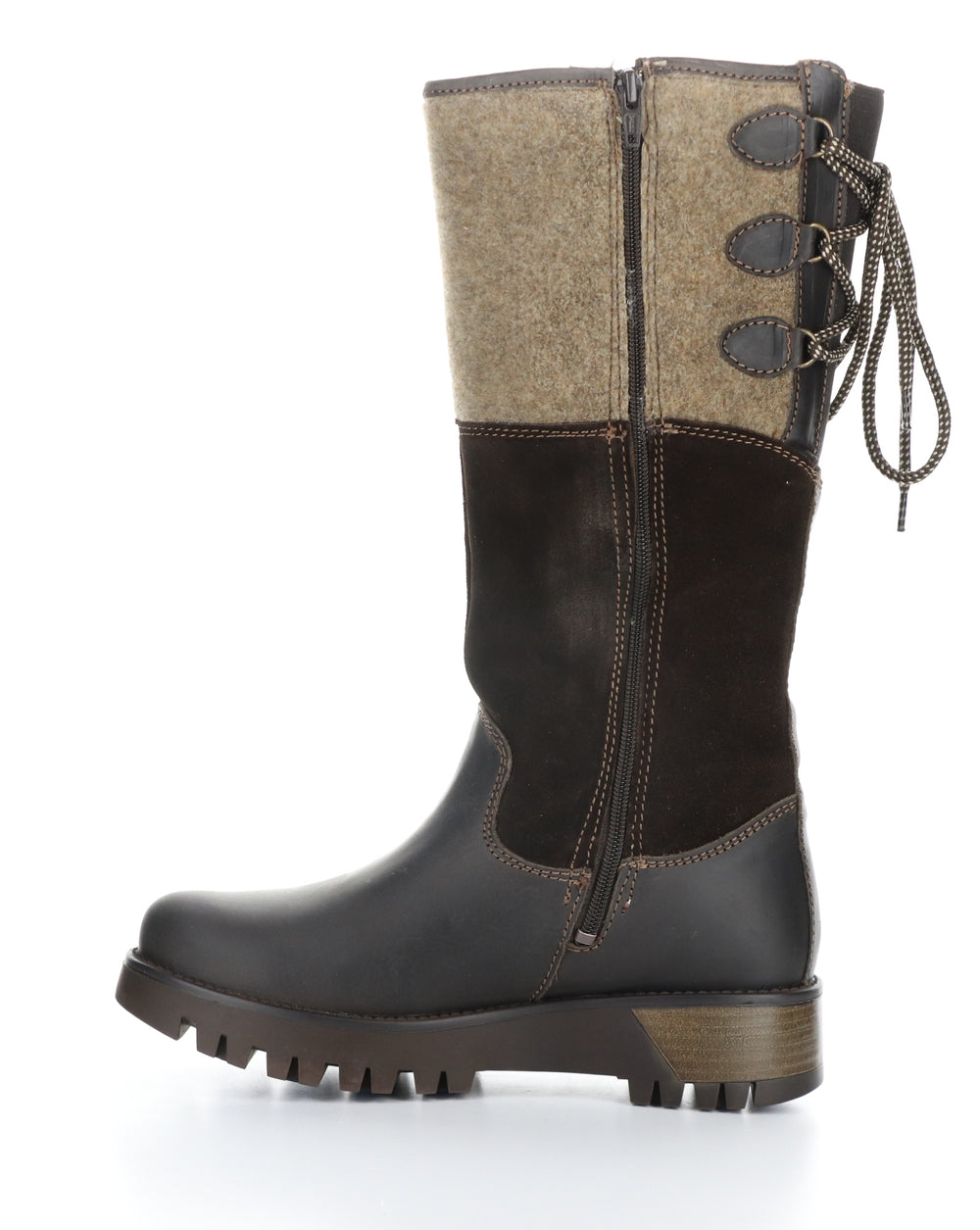 GOOSE PRIMA DK BROWN/COFFEE Round Toe Boots