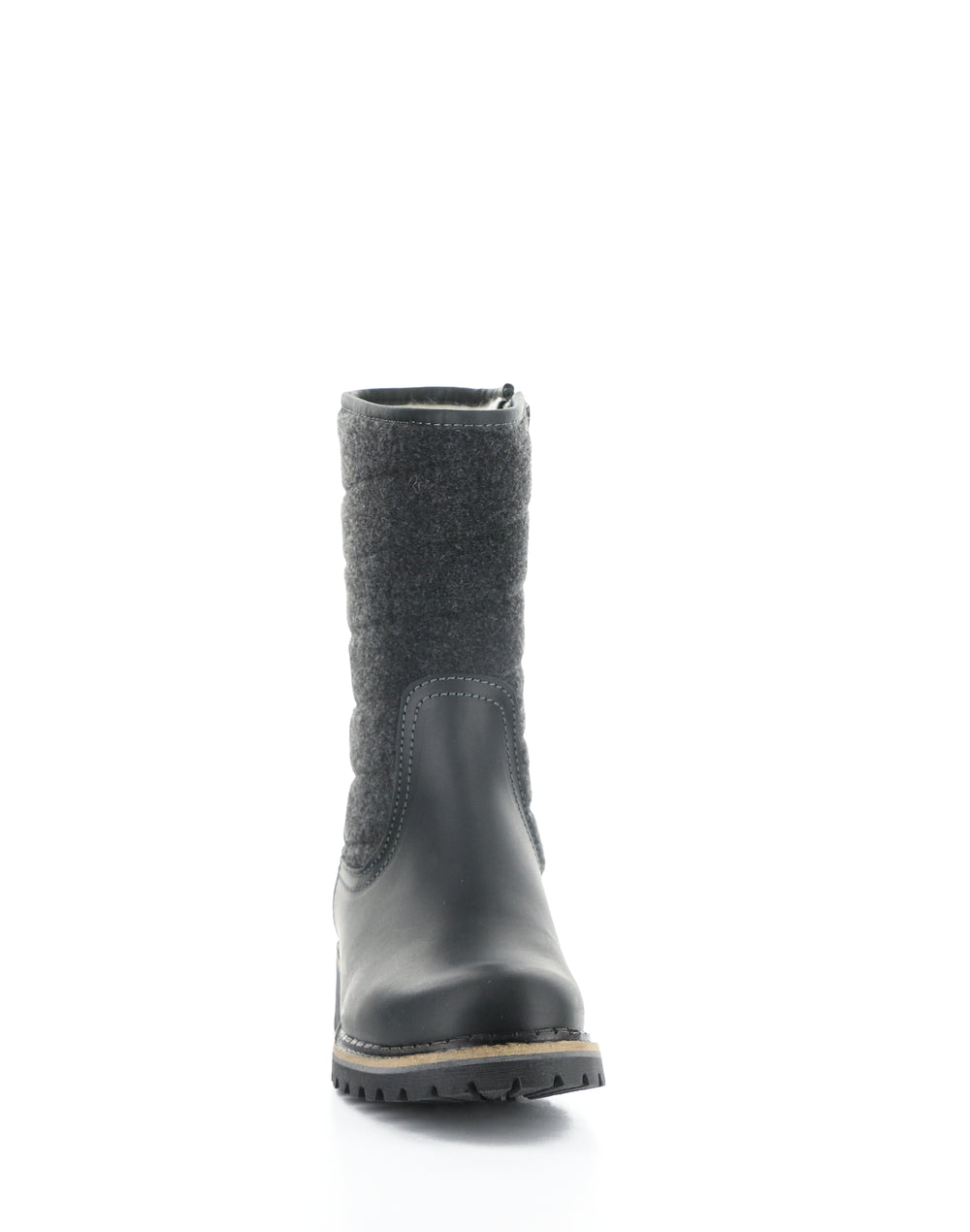 HARLYN BLACK SADDLE/TWEED