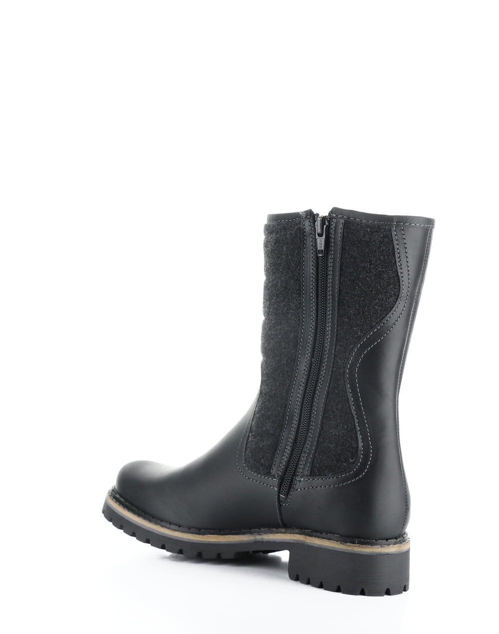 HARLYN BLACK SADDLE/TWEED