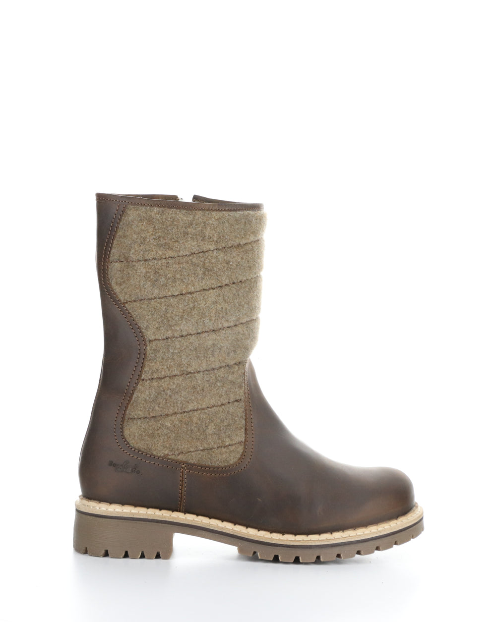 HARLYN CAMEL/BEIGE Round Toe Boots
