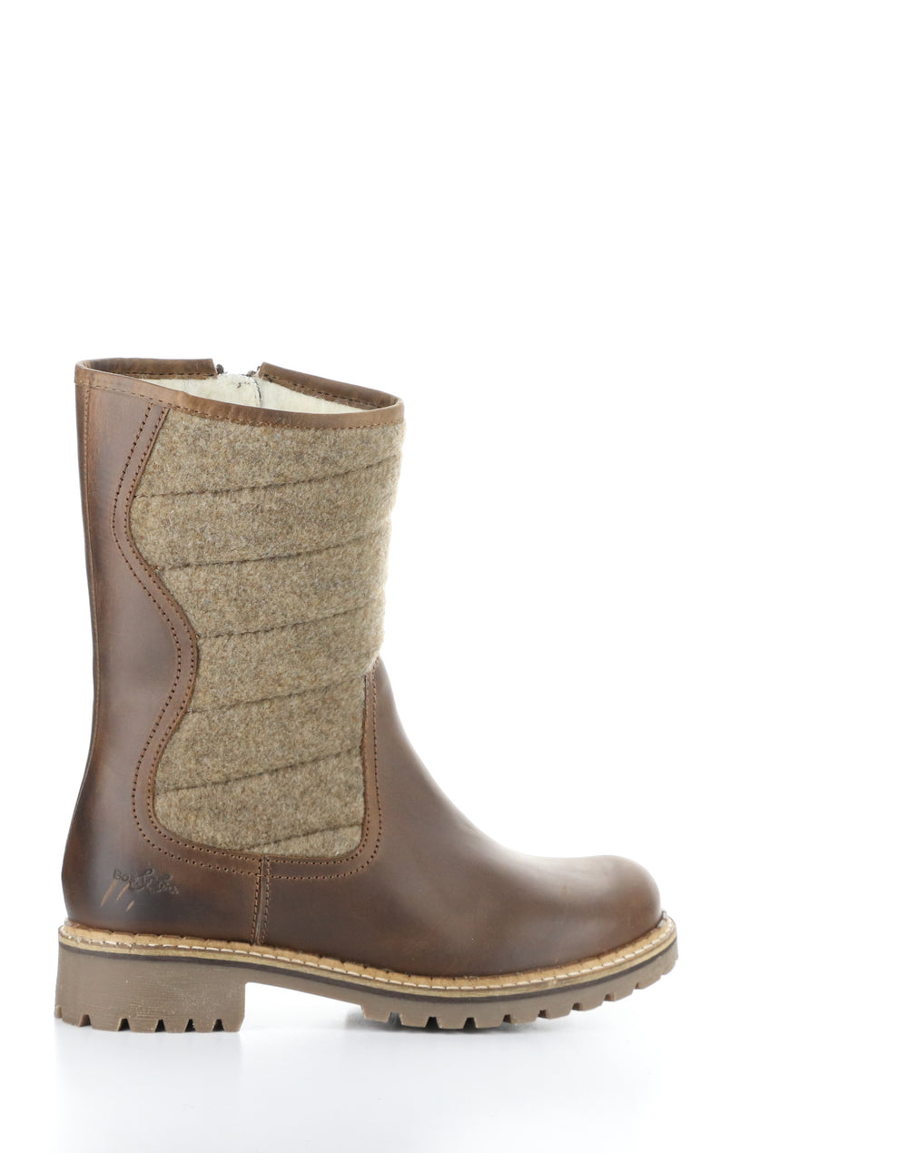 HARLYN CAMEL/BEIGE Round Toe Boots