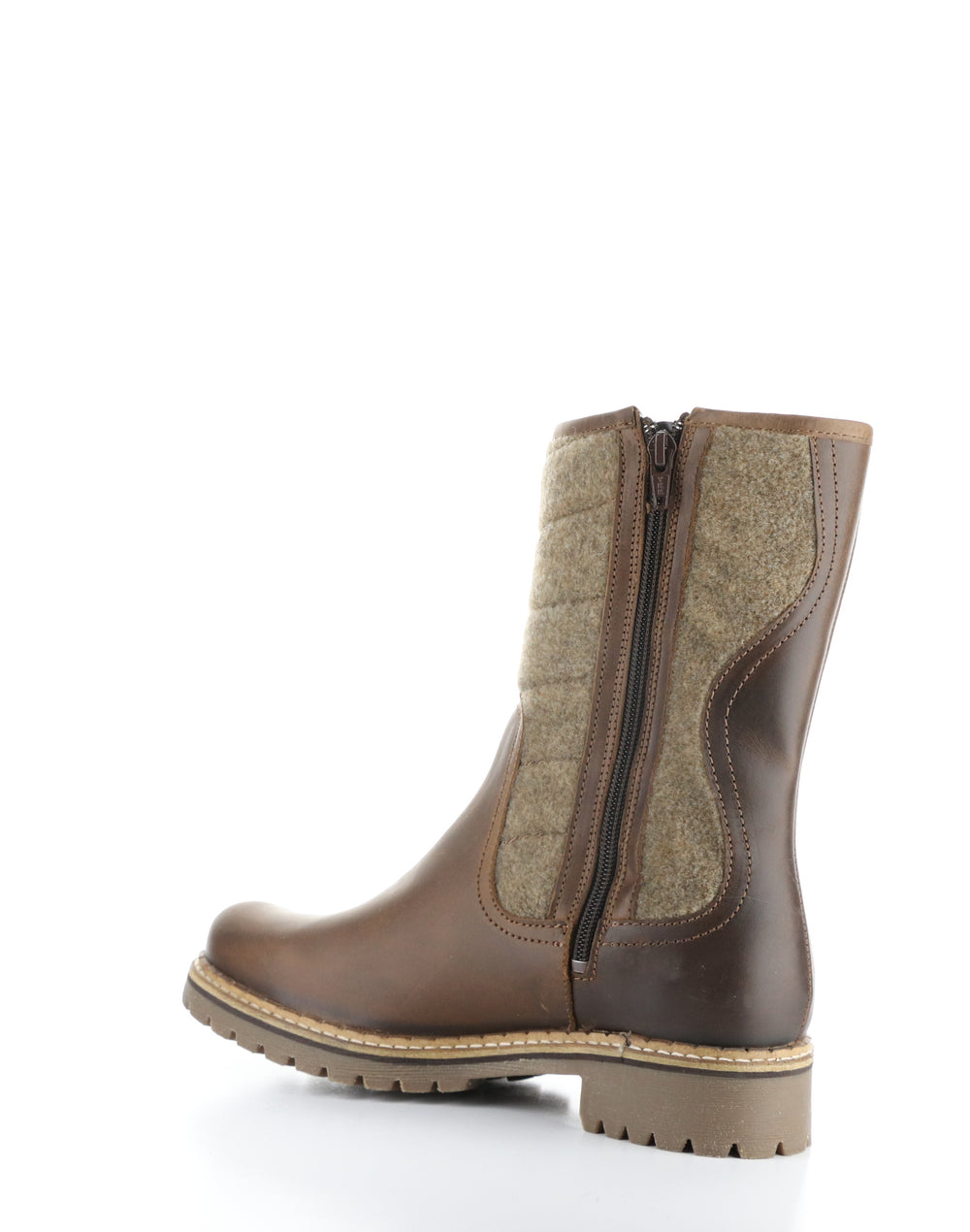 HARLYN CAMEL/BEIGE Round Toe Boots