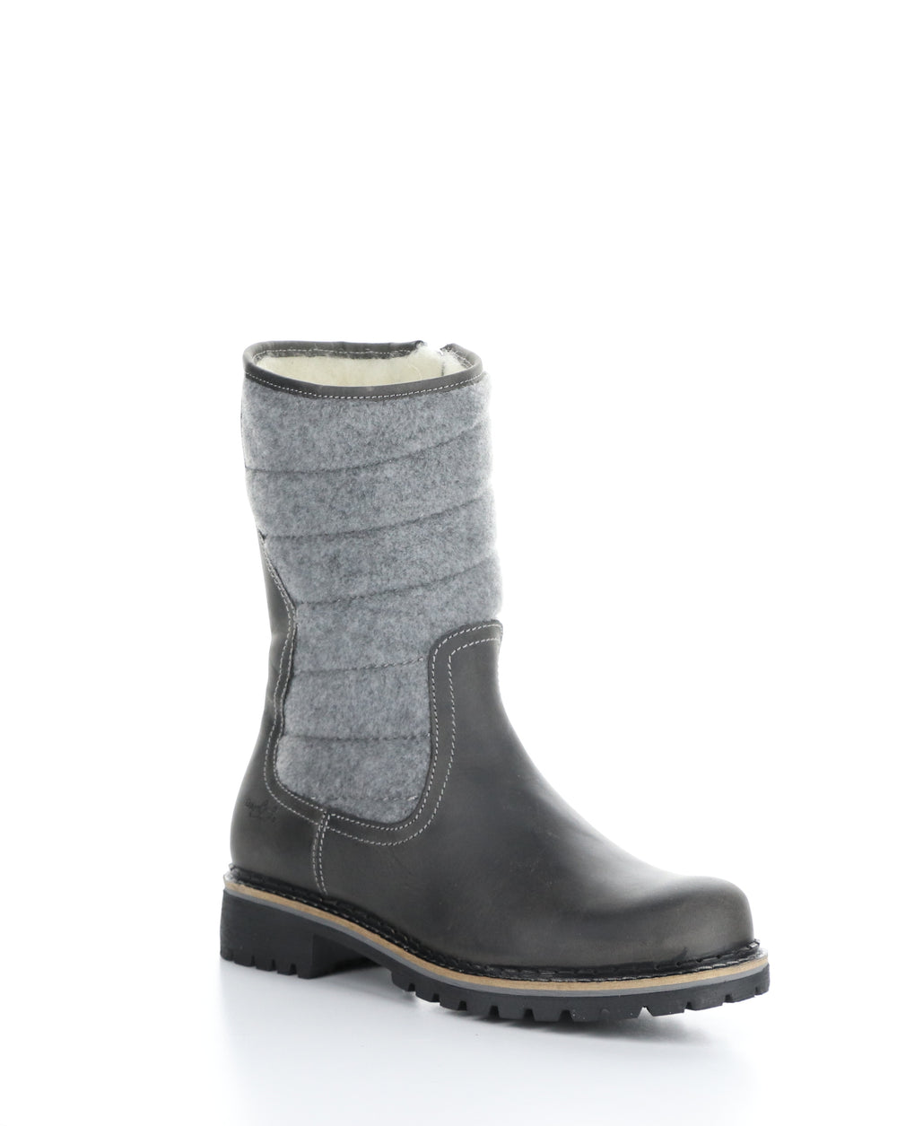 HARLYN GREY Round Toe Boots
